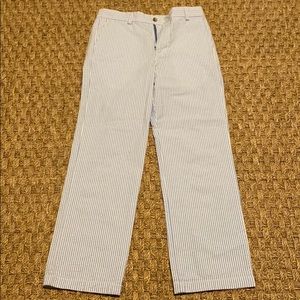 VineyardVines Size:14 lightblue/white stripe pants
